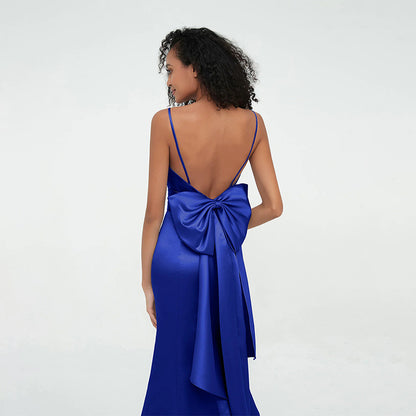 Sharp tailored evening gown