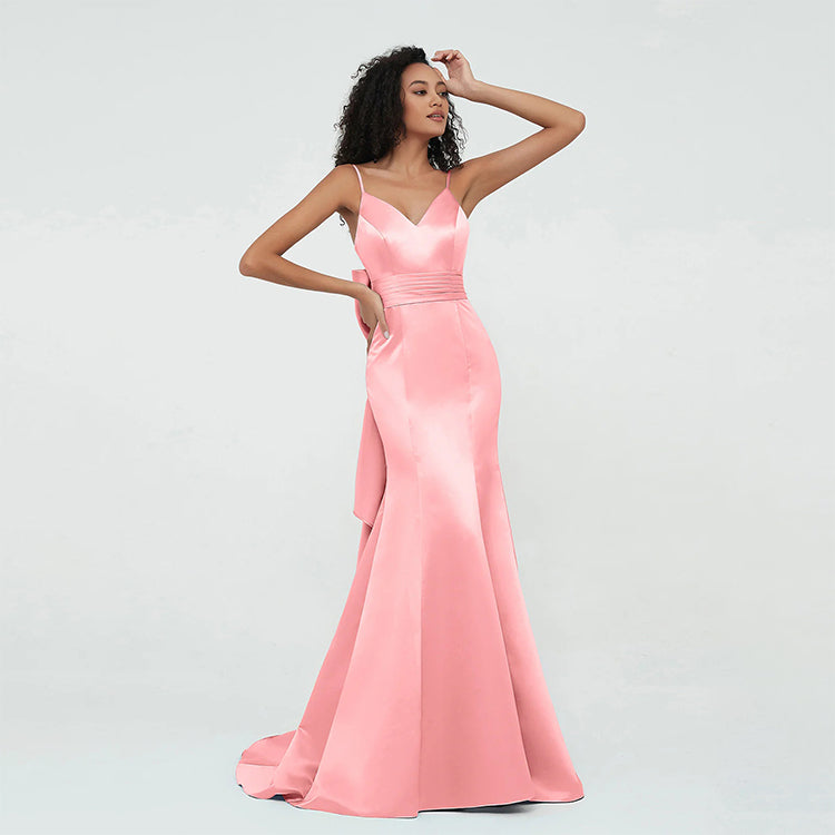 Sharp tailored evening gown