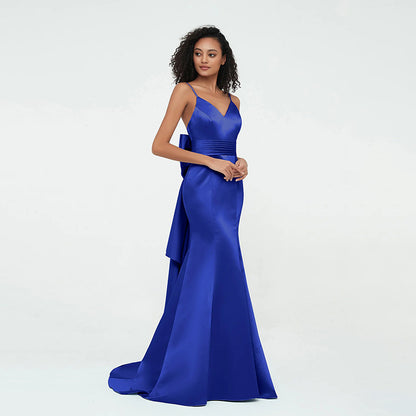 Sharp tailored evening gown