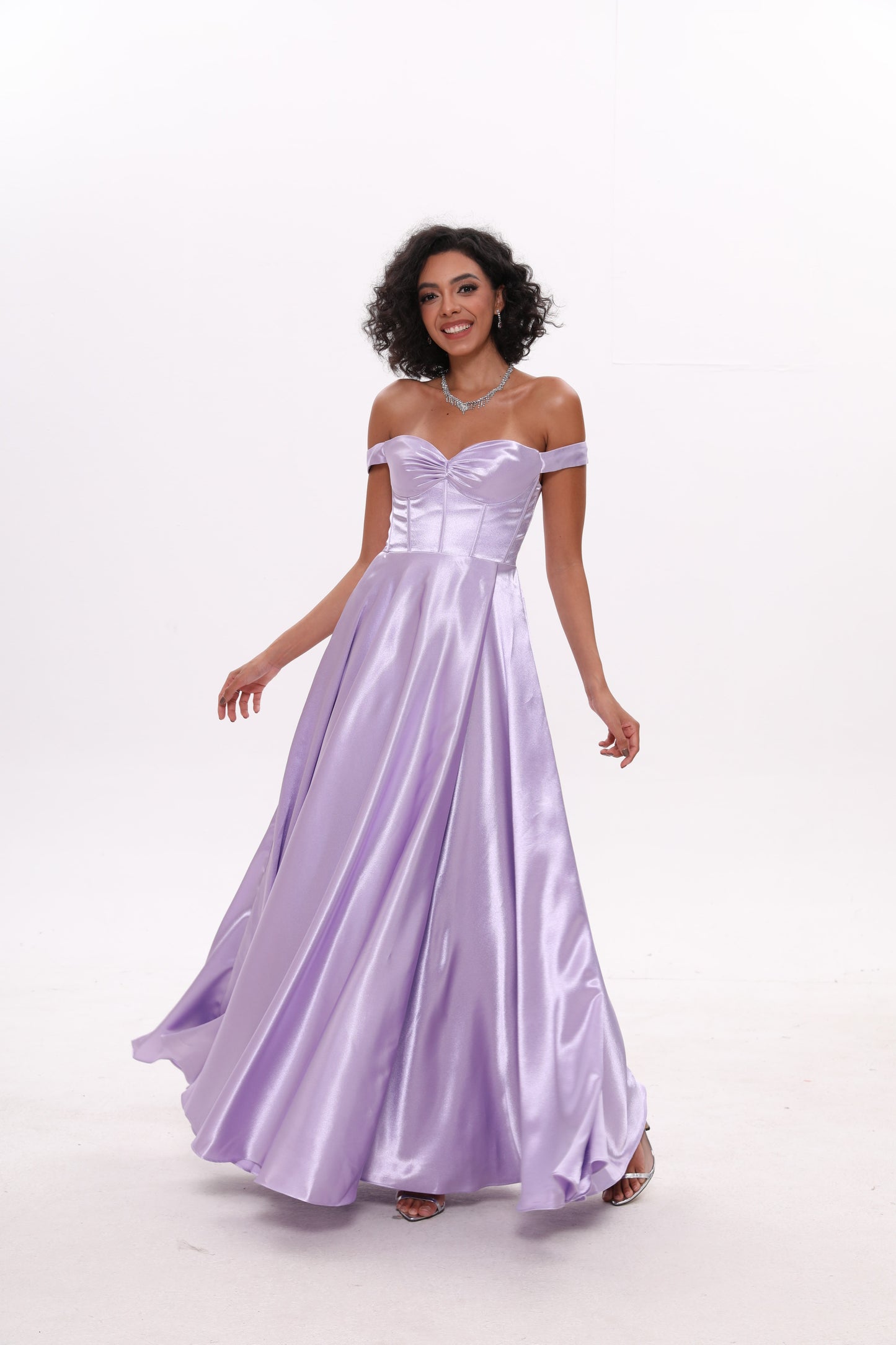 A Line Off Shoulder Evening Party Dress Bridesmaid Dress