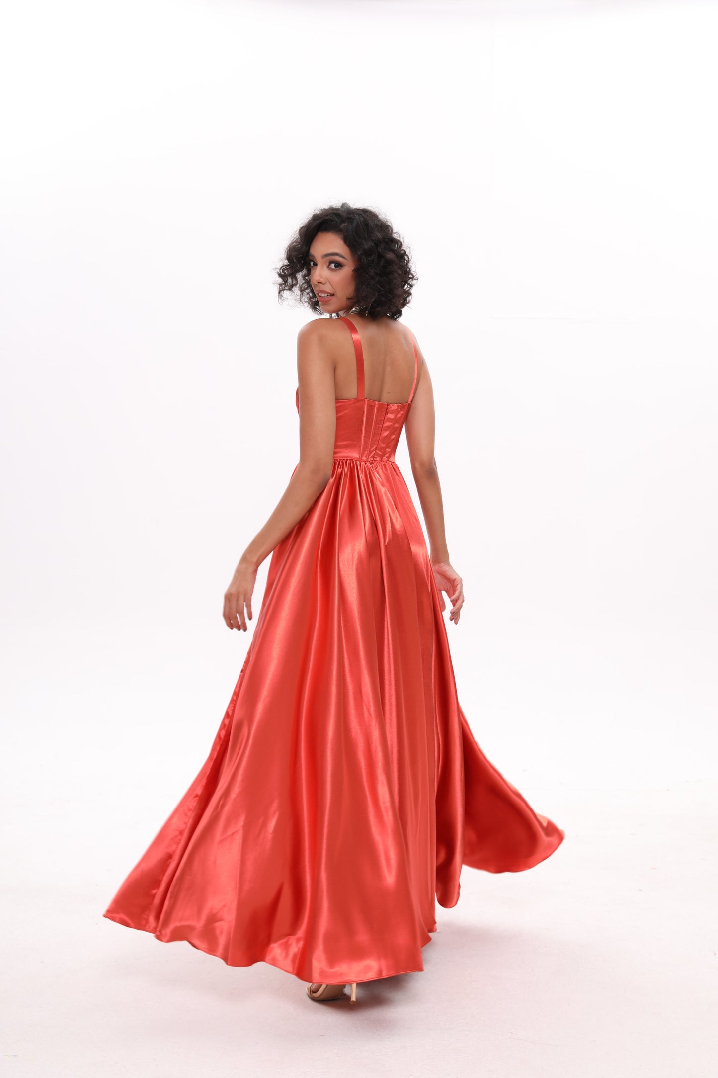 Spaghetti Straps A line Formal Dress Ball Gown