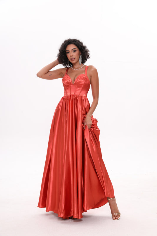 Spaghetti Straps A line Formal Dress Ball Gown