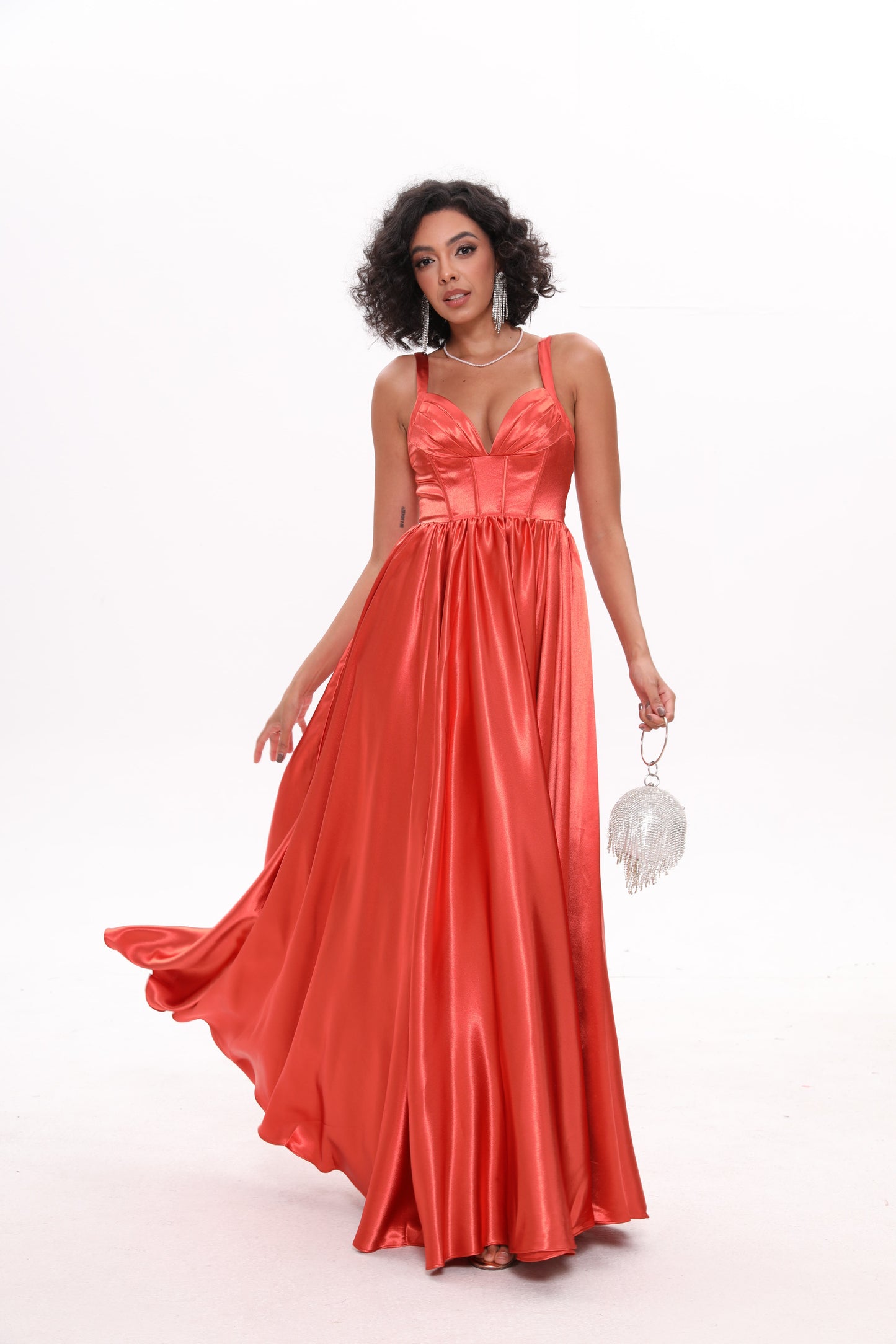 Spaghetti Straps A line Formal Dress Ball Gown